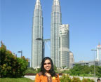In front of Twin Towers (Petronas)