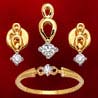 Diamond Pendant Set